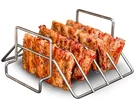 Stainless Steel Rib & Turkey Roasting Rack For Grilling, Bbq, Smoker, Kamado. Fixed Price $37.75.