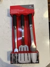 Weber Premium Stainless Steel Black Grill 3-PIECE Tool Set #6630. Fixed Price $33.00.