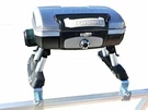 Cuisinart Grill Modified For Pontoon Boat With Arnall's Bracket Set Silver. Fixed Price $299.99.