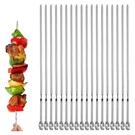 18PCS Kabob Skewers - Flat Metal Bbq Barbecue Skewer, 16" Long Stainless Steel. Fixed Price $13.31.