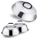 Leonyo Professional Melting Dome Lid Set 3-PACK Stainless Steel Griddle/bbq .... Fixed Price $28.24.