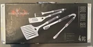 New Box Hell's Kitchen Stainless Steel 4 Pc Bbq Tool Set Storage Case. Fixed Price $17.99.