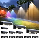 Solar Fence Lights Outdoor 12 Pack Black 9364 Waterproof Led Solpex Fixed Colors. Fixed Price $89.99.