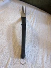 Pampered Chef #2693 Stainless Steel Barbeque Bbq Fork No Cover Long Handle Hangs. Fixed Price $10.80.