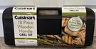 Cuisinart 18 Piece Wooden Handle Grill Set New B24. Fixed Price $33.00.