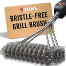 Grill Brush Bristle Free Stainless Steel Bbq Cleaner Safe Cast Iron Kona Outdoor. Fixed Price $46.99.