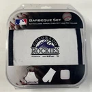 New Mlb Barbeque Set Colorado Rockies Apron Oven Mitt Potholder Vintage Rare. Fixed Price $14.99.