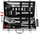 Grilljoy 24PCS Bbq Tools Set With Meat Thermometer And Injector - Extra. Fixed Price $46.15.