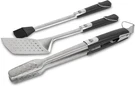 Grills Soft Touch 3 Piece Tool Set, Stainless. Fixed Price $68.99.