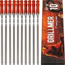 Long Stainless Steel Bbq Skewers 23.6" Shish Kabob/kebab Sticks, Flat Heavy. Fixed Price $54.99.