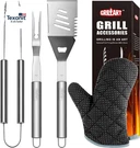 Grill Utensils Set - 3PCS Bbq Tools, Stainless Barbeque Access. Fixed Price $47.72.