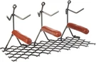 Hot Dog Roaster Stainless Steel Three Man Stick Figure Griller Funny Barbeque By. Fixed Price $53.93.