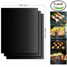 Set Of 3 Bbq Grill Non-stick Miracle Matts Barbeque Reusable Baking. Fixed Price $21.54.