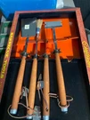 Vintage Mr. Cheftender Barbeque Bbq Stainless Steel Wood Handle Grill Tools. Fixed Price $29.95.