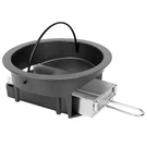 Vankey Cast Iron Ash Can With Slid Out Drawer - Fit For Kamado Joe Classi.... Fixed Price $136.26.