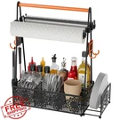 Eknitey Outdoor Grill Caddy Organizer, Camping Kitchen Rack Paper Towel. Fixed Price $34.99.