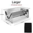 Mini Barbecue Grill Picnic Charcoal Camping Tools Outdoor Folding Card-type Stai. Fixed Price $222.86.
