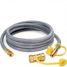 #new 12FT 1/2 Id Natural Gas Hose Quick Connect For Weber Grill Pizza Oven. Fixed Price $37.04.