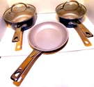 Set Of 3 Ayesha Curry Home Collection Porcelain Enamel Nonstick Teal Pans. Fixed Price $24.97.