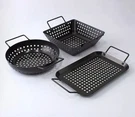 Char-broil 3PC Grilling Topper Set Black: Non-stick, Hand Washable, Steel Cookwa. Fixed Price $18.00.