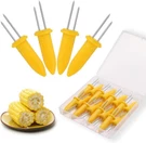 Corn Set, 20PCS Stainless Steel Cob Holders, On The Yellow. Fixed Price $12.22.