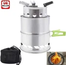 Camping Wood Stove Backpacking Burning Portable Outdoor Folding. Fixed Price $17.98.
