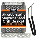Proud Grill Ultraversatile Stainless Steel Basket - Large Vegetables, M.... Fixed Price $64.35.