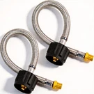 Shinestar 12 Inch Rv Propane Hose Stainless Braided 1/4 Npt X QCC1 Pigtail. Fixed Price $24.59.