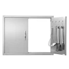 Vevor Outdoor Kitchen Double Wall 31W X 24H(SILVER), Stainless Steel Color. Fixed Price $112.99.