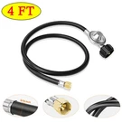 4FT Propane Regulator Hose Rubber 5LB 40LB Tank, 3/8 Female For Gas Grill. Fixed Price $21.99.