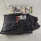Grill Set 7 Piece Bbq Tools Utensil Apron Mitt Salt & Pepper Finelife Barbecue. Fixed Price $19.95.