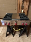 Wolf 36" Gas Range Top - SRT364C Burners + Charbroiler (grill) Stainless. Fixed Price $3500.00.