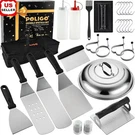 28PCS Bbq Tool Set Stainless Steel Spatula Basting Cover Egg Rings Camp Cooking. Fixed Price $35.69.