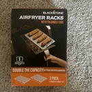 Blackstone 2-PACK! Stainless Steel Air Fryer Rack With Foldable Legs New!. Fixed Price $7.71.