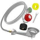 Mefun High Pressure Cast-iron Round Burner Head 0-30PSI Regulator W/hose. Fixed Price $57.46.