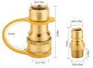 Natural Gas Propane 1/2INCH Quick Disconnect Fittings W/male Insert Plug. Fixed Price $24.99.