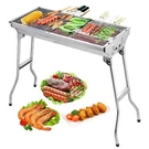 Parrilla De Carbon Portatil Asadores Para Asar Carne Acero Inoxidable Plegable. Fixed Price $83.96.
