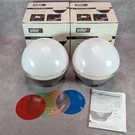 2 Vintage Weber Lunette Light Grilling Lamps 9055 Battery Operated Camping Patio. Fixed Price $59.99.