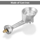High Pressure Propane Cast-iron Round Burner Head With Orifice Brass Fitting. Fixed Price $18.99.