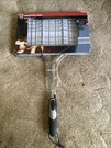 Range Master Chrome Plated Barbecue Grill Basket, For Burgers, Non-slip Handle. Fixed Price $15.00.