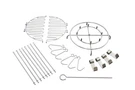 Char-broil The Big Easy 22-PIECE Turkey Fryer Accessory Kit, One Size, Chrome. Fixed Price $36.74.