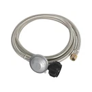 6FT Propane Regulator With Stainless Steel Braided Hose 3/8" Flare Connector .... Fixed Price $56.59.