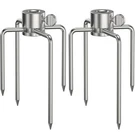 6007 Stainless Steel Grill Rotisserie Meat FORKS(1-PAIR)- Only Fits 5/16" Squ.... Fixed Price $27.67.