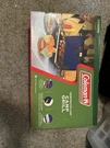 Coleman Perfectflow 11,000 Btu Portable 2 Burner Propane Camp Grill Bbq Stovenew. Fixed Price $100.00.