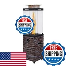 Afterglow Outdoor Patio Propane Fire Heater Weather Cover Glass 41000 Btu. Fixed Price $628.60.