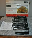 Charmglow Deluxe Non-stick Rib Rack For The Grill, Black, New/older Stock. Fixed Price $12.00.