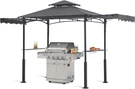 Abccanopy Grill Gazebo With 2 Side Awnings - 14X5 Outdoor Bbq Shelter. Fixed Price $207.94.