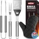 Grillart Tools Utensils Set - 3PCS Bbq Stainless Barbeque. Fixed Price $46.16.