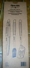 New! Dyna Glo Grill 3 Piece Tool Set Stainless Steel Premier Tongs Brush Spatula. Fixed Price $15.00.