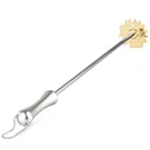 Brass Grill Cleaner With 17" Long Handle For Porcelain Teflon-coated. Fixed Price $35.80.